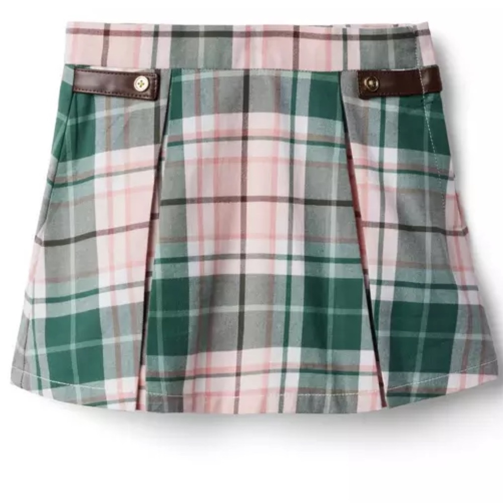 Janie and Jack Plaid Pleated Skirt